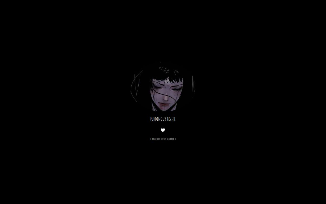 Carrd profile picture for @pathological